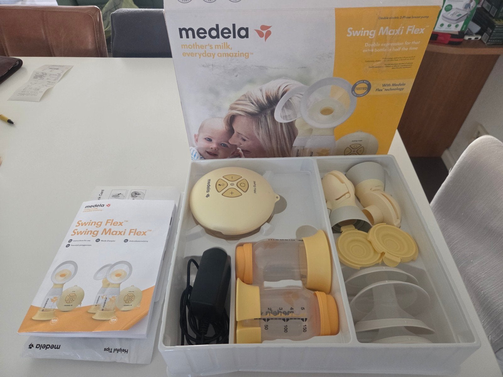 Medela Swing Maxi Flex Dubbele Borstkolf, Ophalen of Verzenden, Zo goed als nieuw