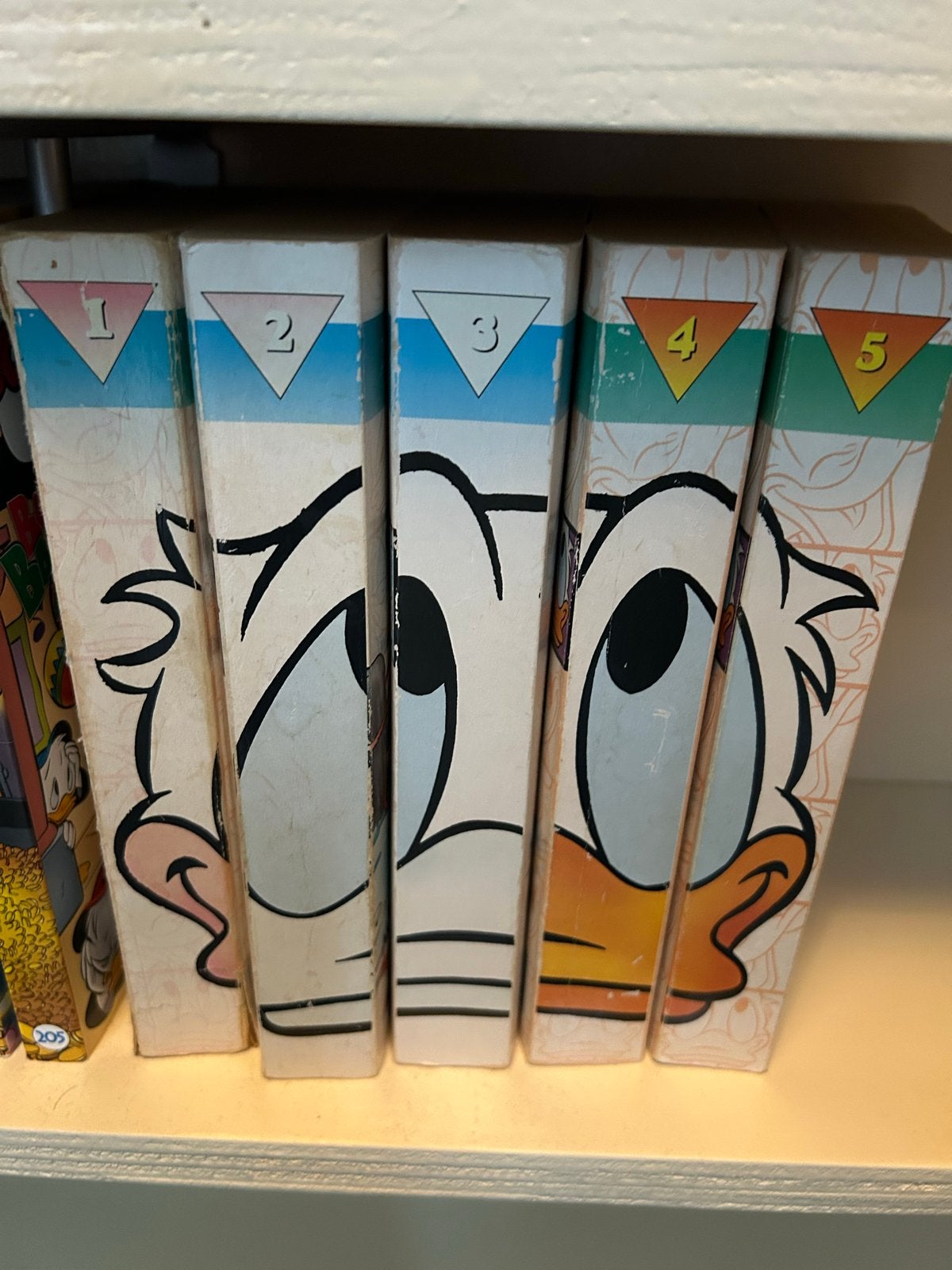 Donald Duck Dubbelpocket 1 t/m 5, Boeken, Complete serie of reeks, Ophalen of Verzenden, Gelezen