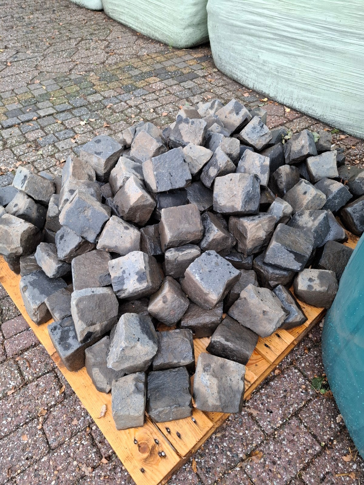 Gebruikte Basalt Keien, Tuin en Terras, Ophalen, Gebruikt, Kei, Basalt