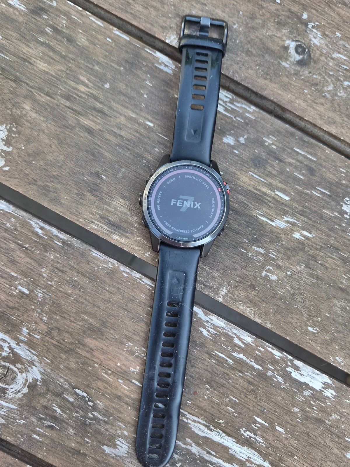 Garmin Fenix 7S Solar, Ophalen of Verzenden, Gebruikt, Zwart, Garmin fenix