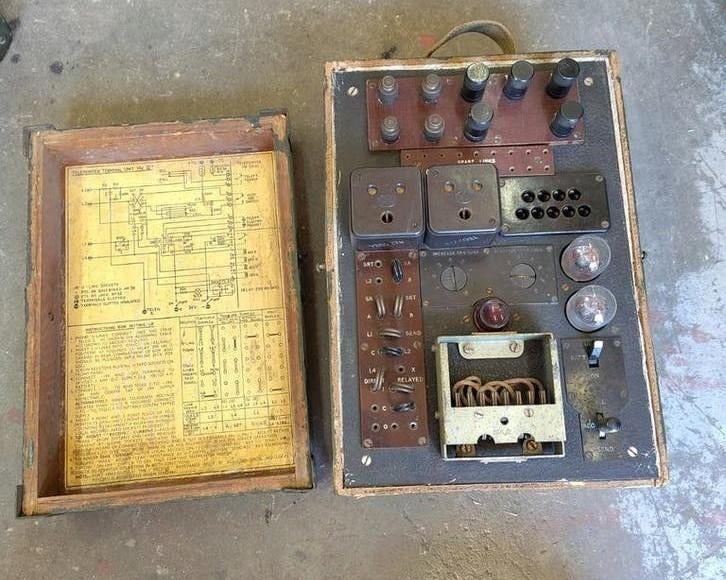 Teleprinter terminal unit, telex Engels leger WW2, Ophalen of Verzenden, Landmacht, Engeland