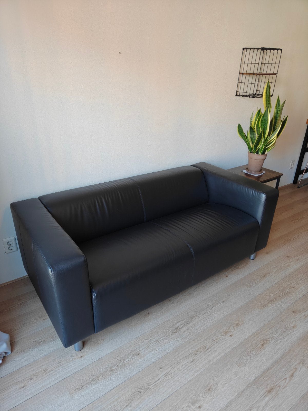 IKEA klippan bank met leren hoes, Huis en Inrichting, Ophalen, 150 tot 200 cm, Nieuw, Tweepersoons