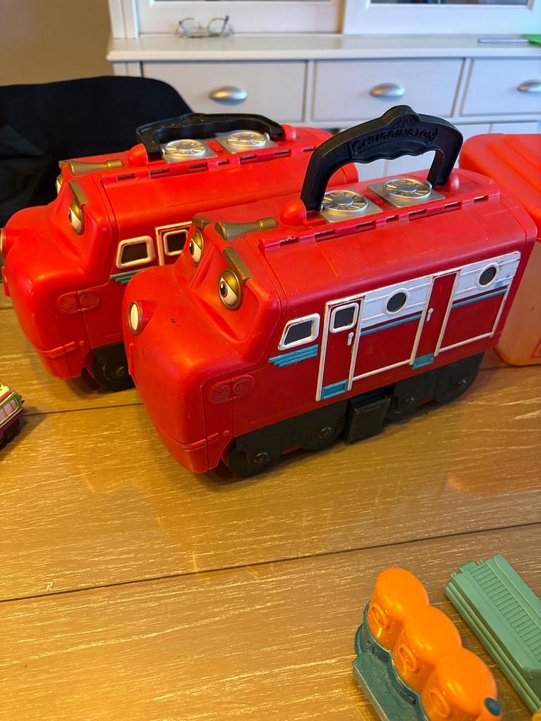 Chuggington Treinen en Spoorbaan Set met Opbergkoffers, Ophalen of Verzenden, Zo goed als nieuw