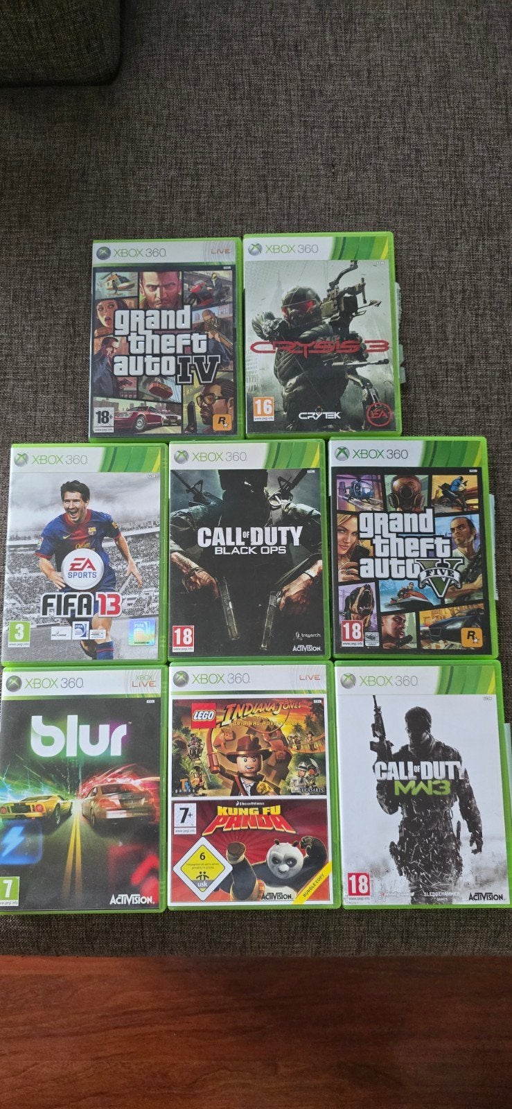 8 Xbox 360 games, waaronder GTA V en Call of Duty, Spelcomputers en Games, Games | Xbox 360, Ophalen, Online, Gebruikt, Vanaf 18 jaar