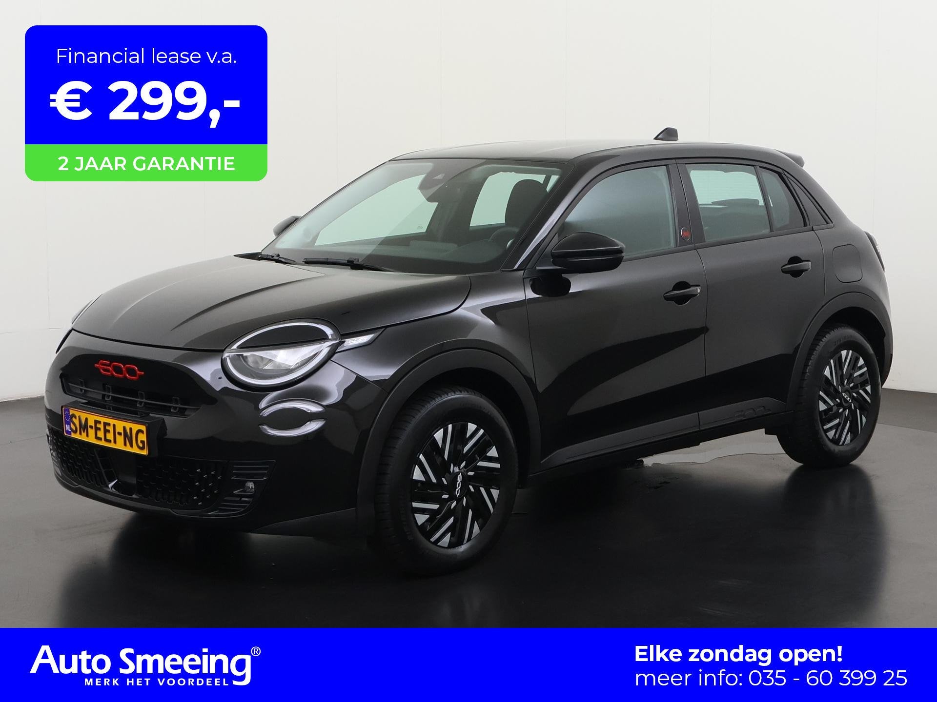 Fiat 600e RED 54 kWh | SOH 96% | Apple Carplay | Parkeersens, Auto's, 12 maanden, Stof, Gebruikt, 156 pk