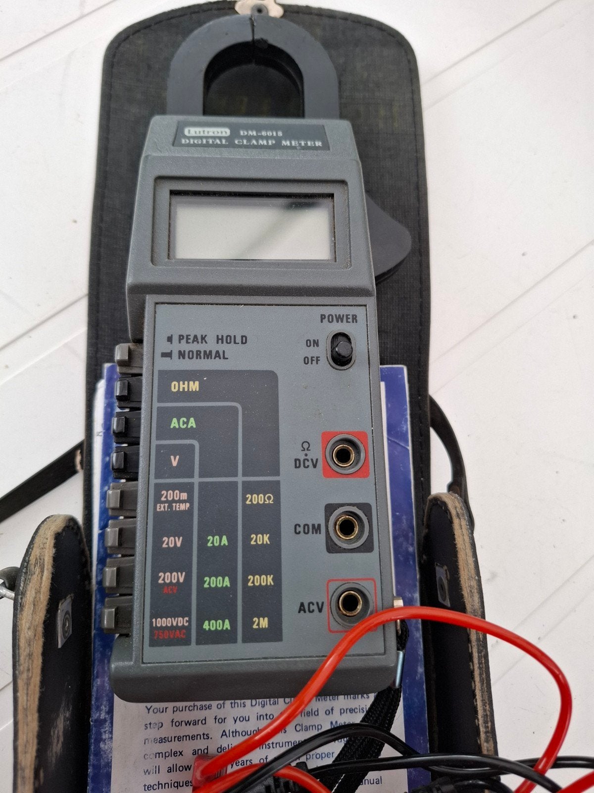 Oude Lutron Amperemeter 1983 - Vintage Digitale Clamp Meter, Doe-het-zelf en Verbouw, Meetapparatuur, Ophalen of Verzenden, Gebruikt