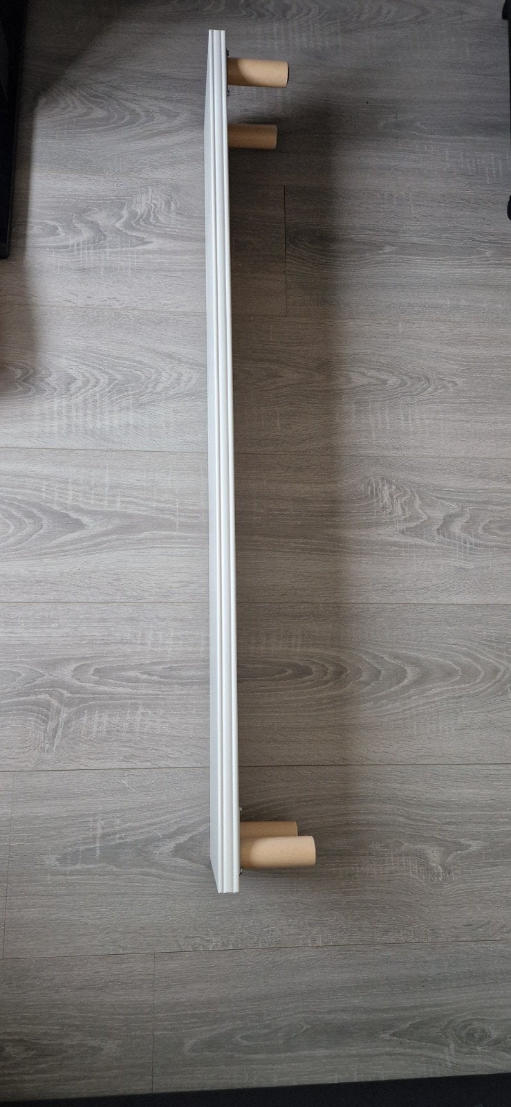 IKEA Plank op Poten Bureau Plateau - Wit met Houten Poten, Huis en Inrichting, Bureaus, Ophalen, Overige typen, Opzetstuk, Gebruikt