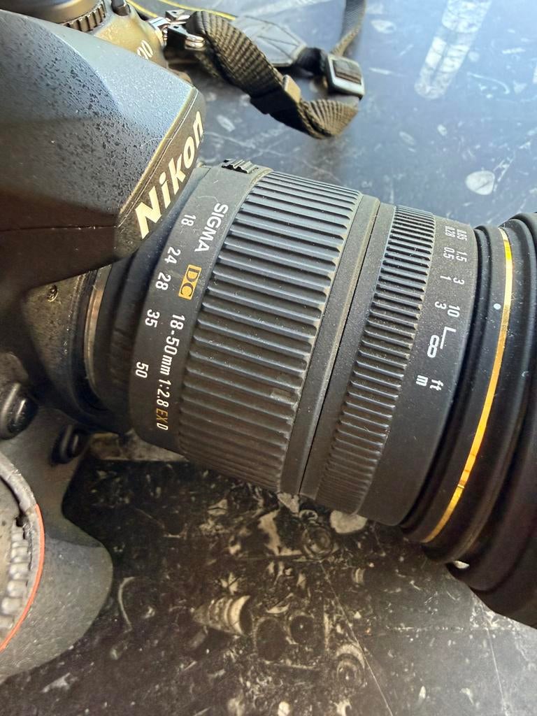 Nikon d200 sigma zoom 18-50 2.8 ex dc, Ophalen of Verzenden, Zo goed als nieuw, Nikon, 8 keer of meer