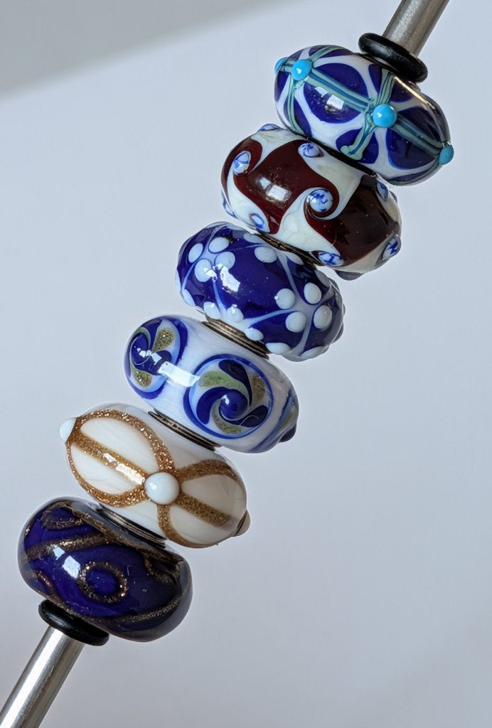 Trollbeads De complete BLUE CHRISTMAS kerst set, samen €125, -, Verzenden, -, Zo goed als nieuw