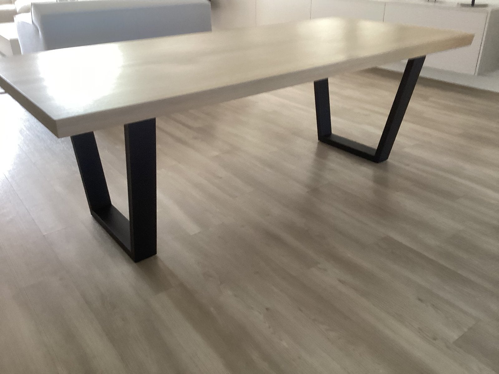 Eetkamertafel, Ophalen, Eikenhout, 200 cm of meer, 50 tot 100 cm