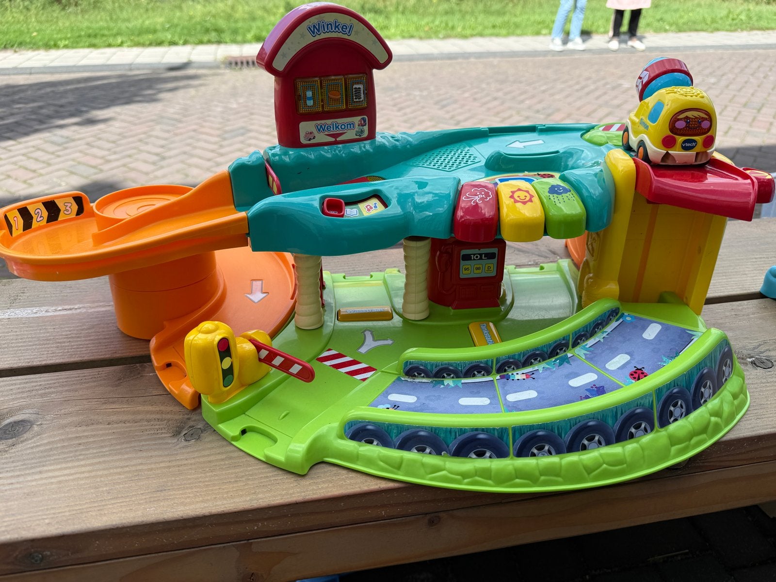 VTech Toet Toet Auto's Garage met Auto, Kinderen en Baby's, Ophalen of Verzenden, Gebruikt