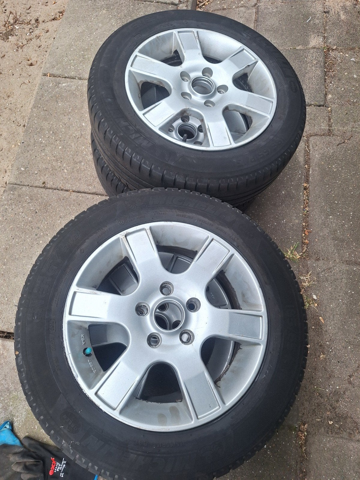 Set van 4 wielen, Auto-onderdelen, Ophalen of Verzenden, Gebruikt, Zomerbanden, Banden en Velgen