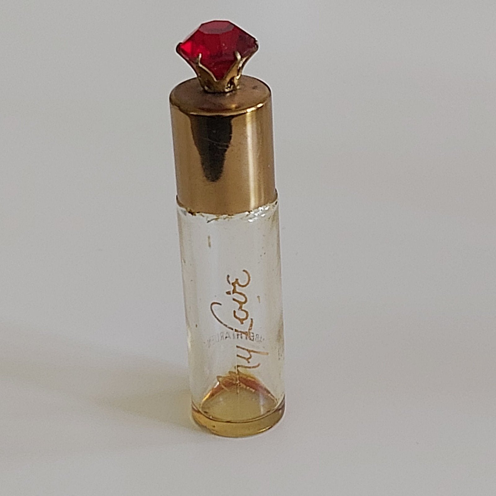 My Love van Elizabeth Arden met rood steentje, Verzamelen, Ophalen of Verzenden, Zo goed als nieuw, Miniatuur