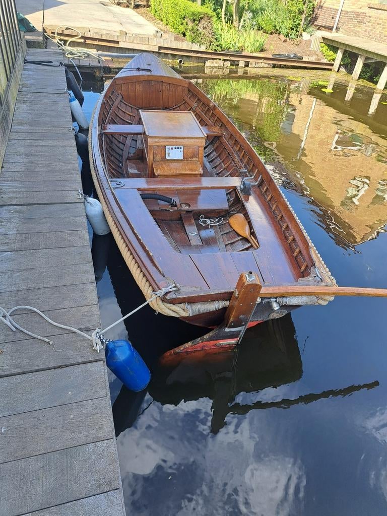 Houten vlet met 3 cylinder sole, 10 tot 30 pk, Gebruikt, Binnenboordmotor, Diesel