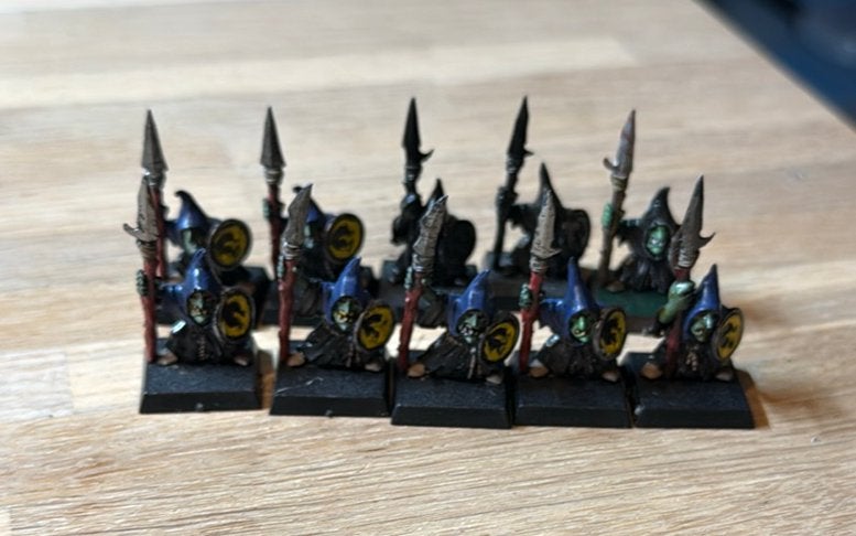 Warhammer 10x nightgoblin, Hobby en Vrije tijd, Ophalen of Verzenden, Zo goed als nieuw, Warhammer