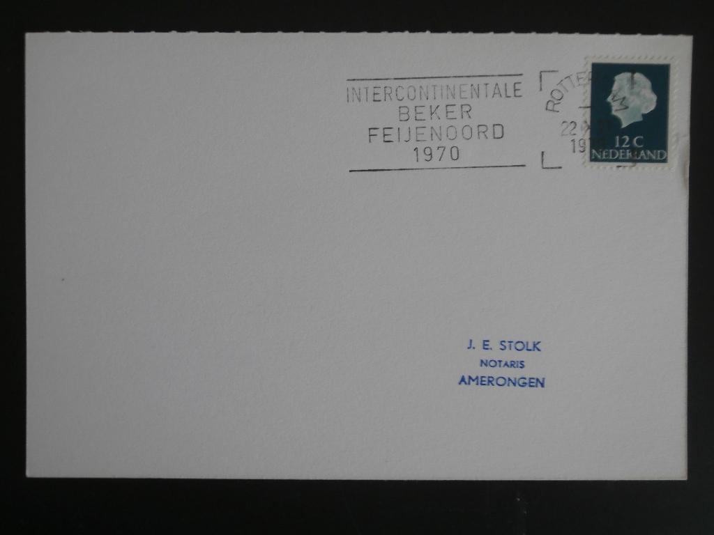 NL 1970; BRIEFKAART stempel FEIJENOORD LEES !, Postzegels en Munten, Verzenden, Briefkaart