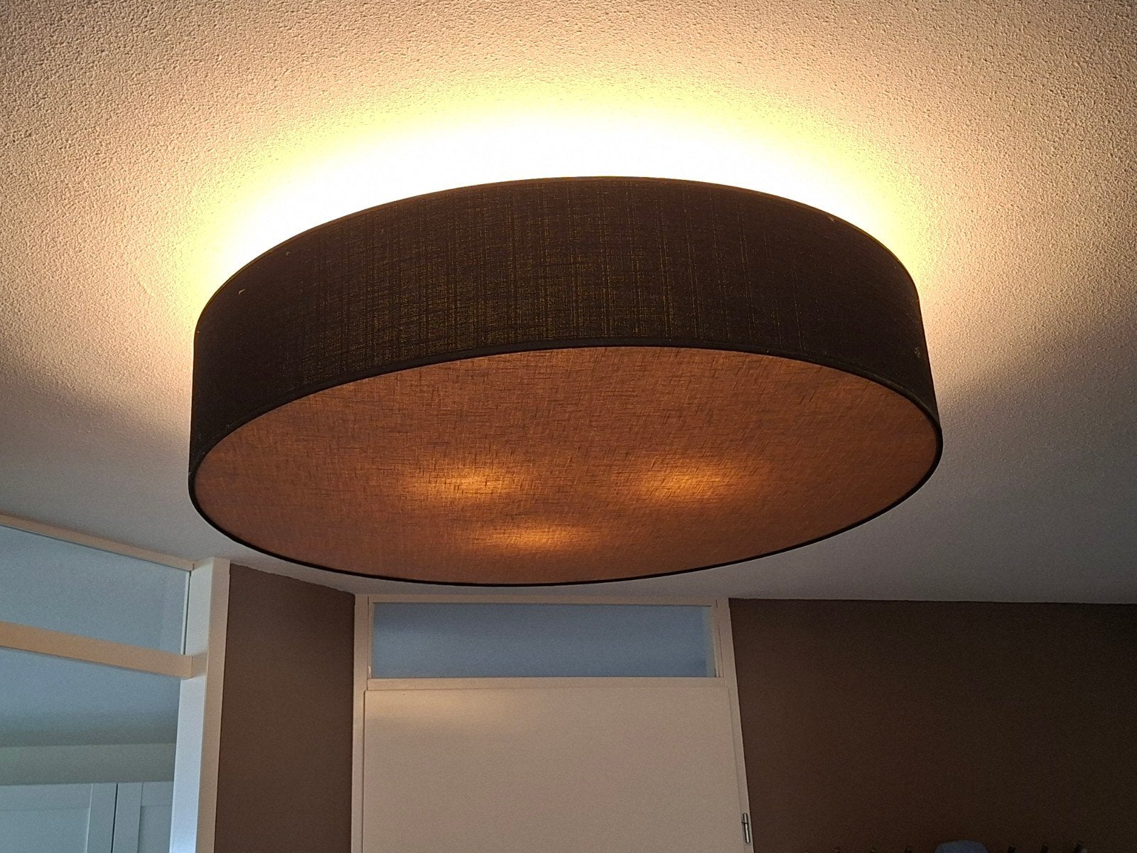 plafondlamp., Ophalen, Gebruikt, Up & down verlichting, Bruin