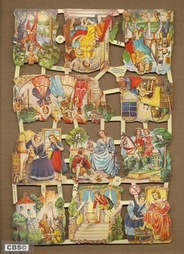 Sprookjes o.a. Assepoester Poëzieplaatjes 7253, Ophalen of Verzenden
