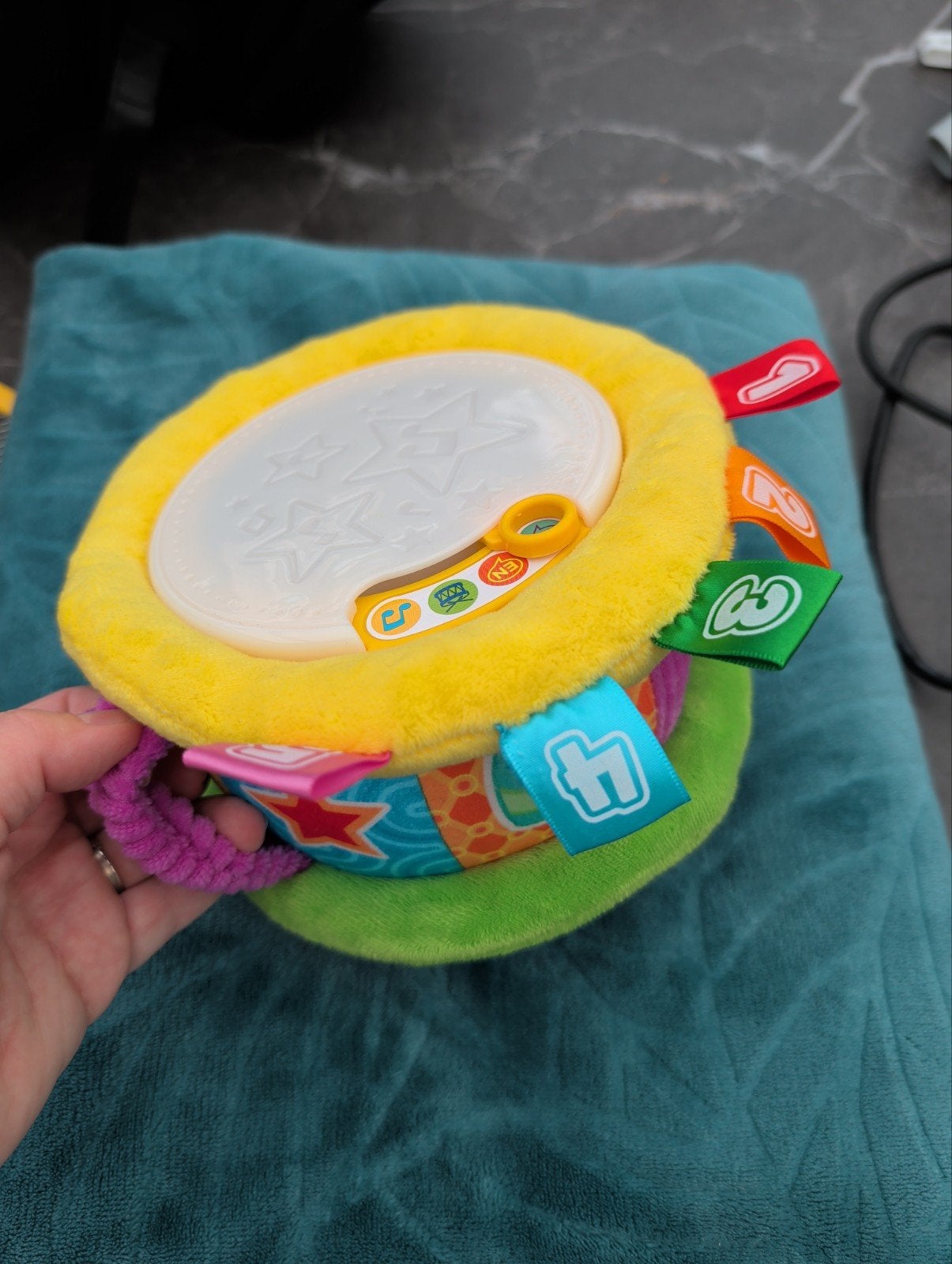 VTech pluchen lichtjestrommel, als nieuw!, Ophalen, Zo goed als nieuw, Overige typen, Met licht