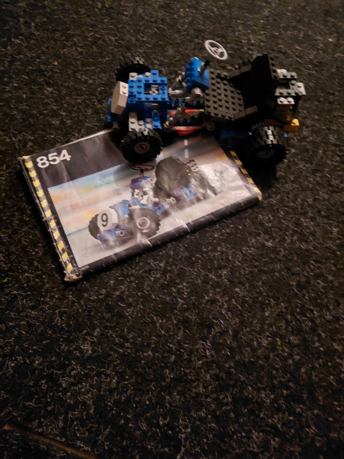 Lego Technic 854 Go-Kart met instructieboekje, Gebruikt, Lego, Compleet, Ophalen of Verzenden