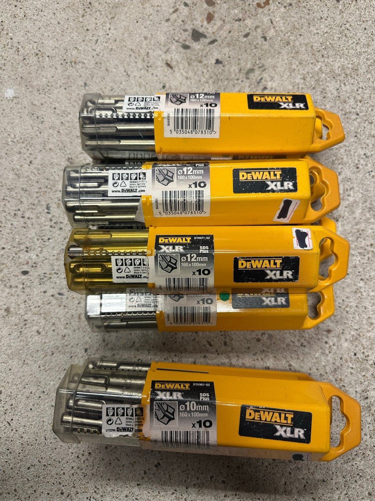 DeWALT SDS-Plus Boor XLR 12x100x160mm 4-snijder (10 stuks)