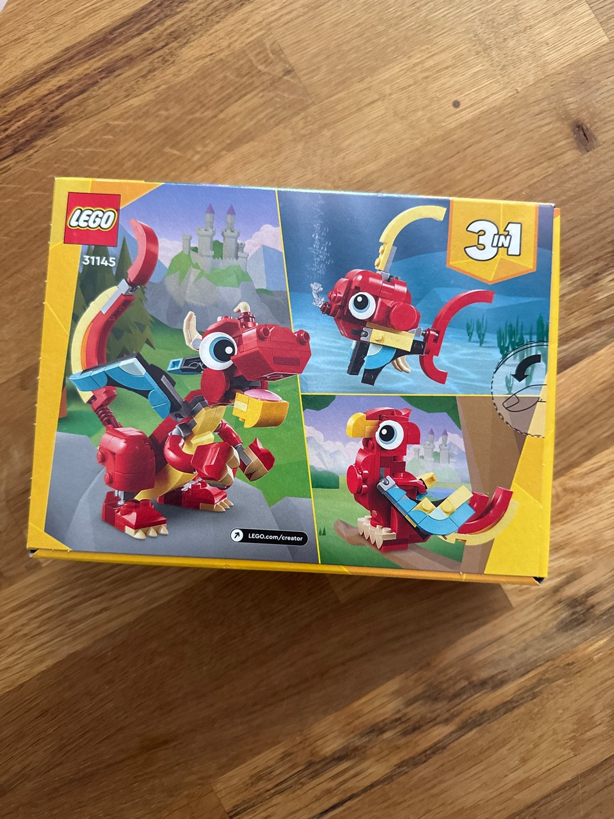 LEGO Creator 3in1 Vuurspuwende Draak (31145), Ophalen of Verzenden, Nieuw