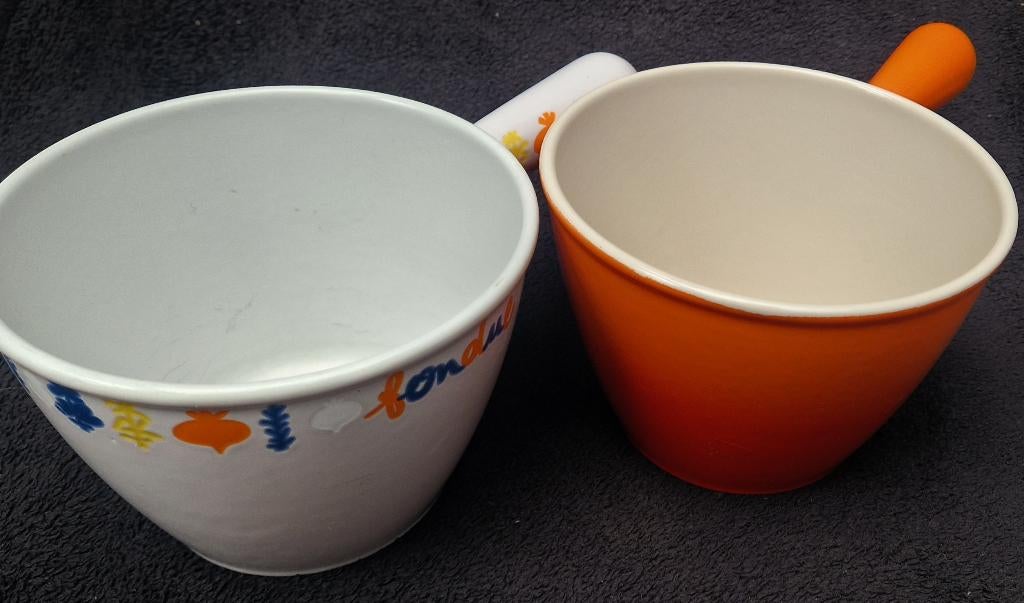 2x le CREUSET France fantastische sauspannen - steelpannen, Huis en Inrichting, Keuken | Potten en Pannen, Gebruikt, Overige typen