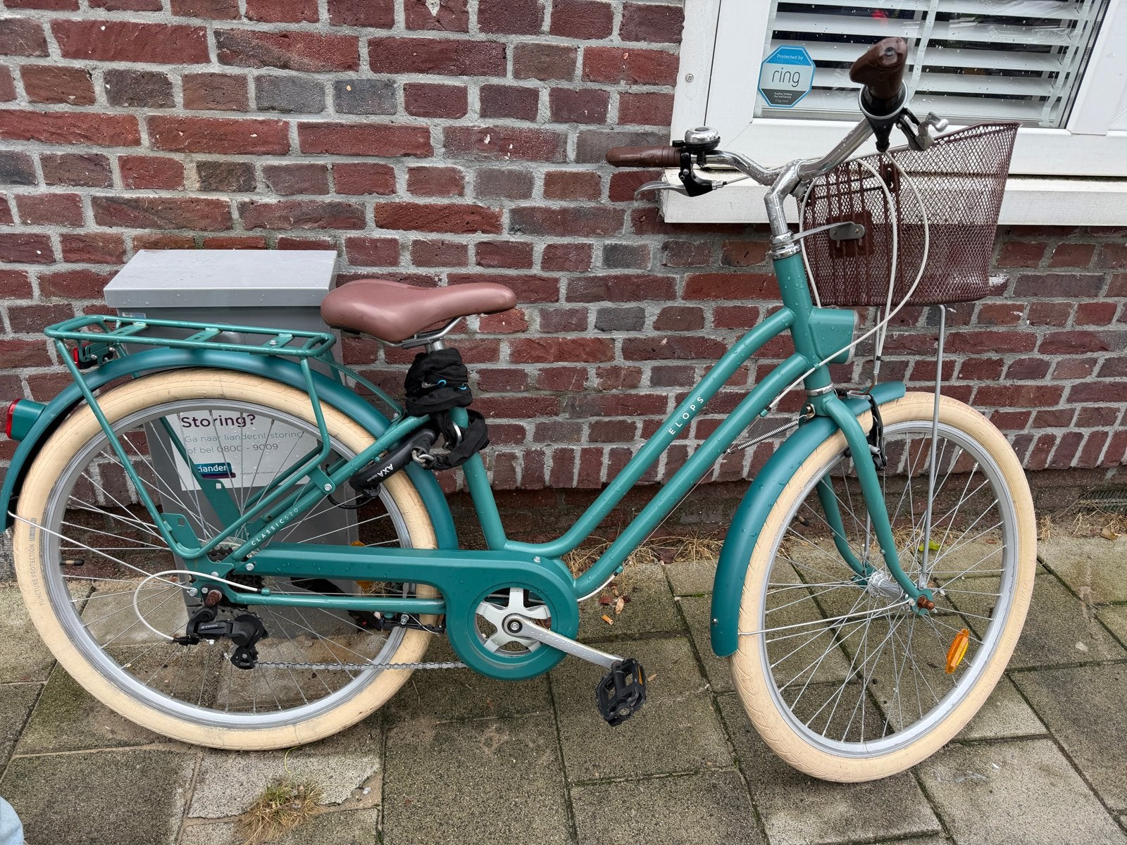 Elops Stadsfiets Dames - met Mand en Bagagedrager XS, Fietsen en Brommers, Gebruikt, Velgrem, Versnellingen, 50 tot 53 cm