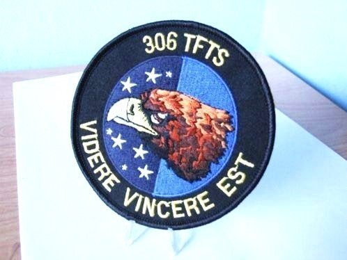 Embleem,Patch,KLU,306,TFTS,Videre,Vincere,Est, Verzamelen, Verzenden, Luchtmacht, Nederland, Embleem of Badge