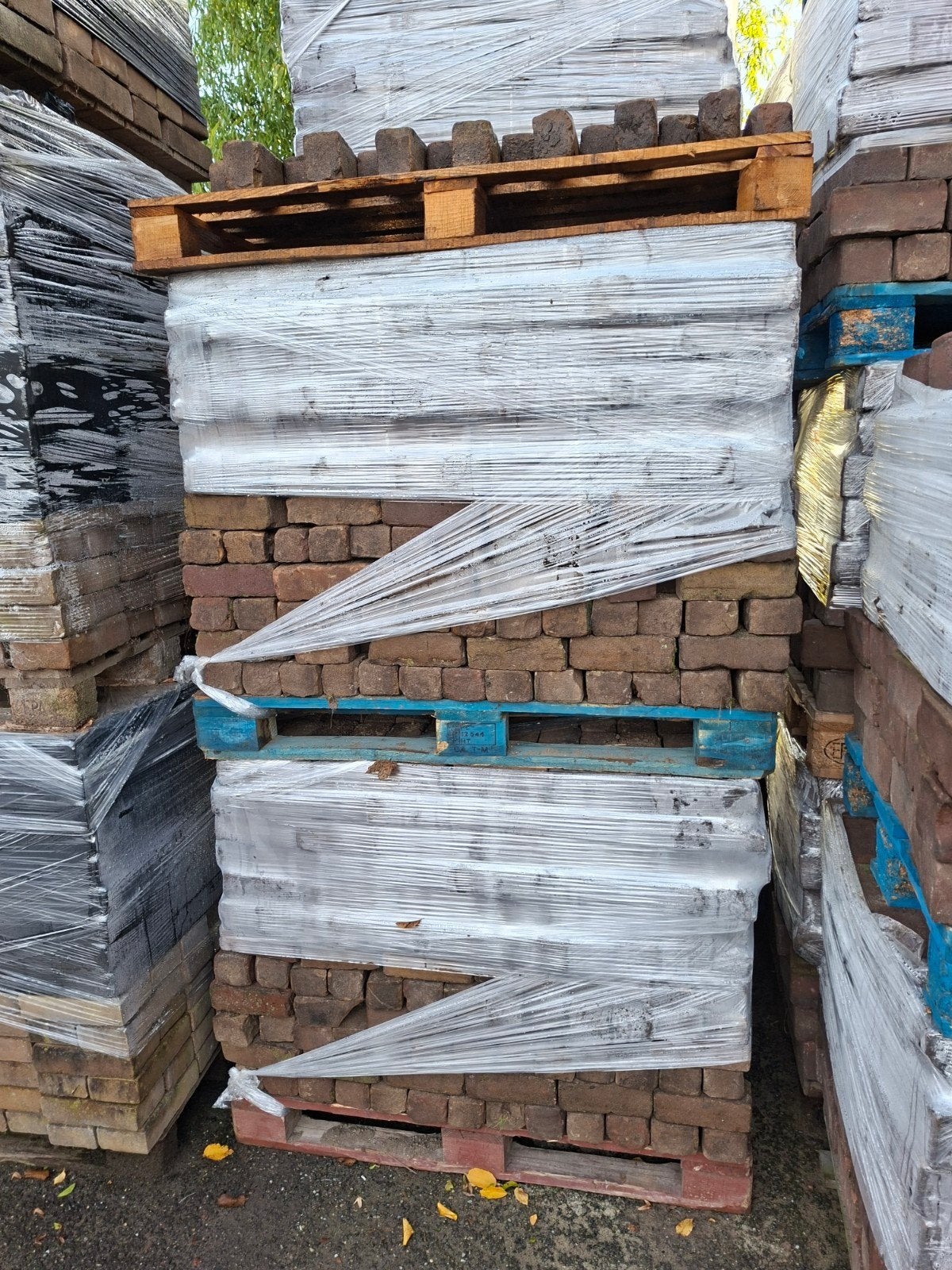 oude gebakken dikformaat op pallets, Ophalen, Gebruikt, Keramiek, Klinkers