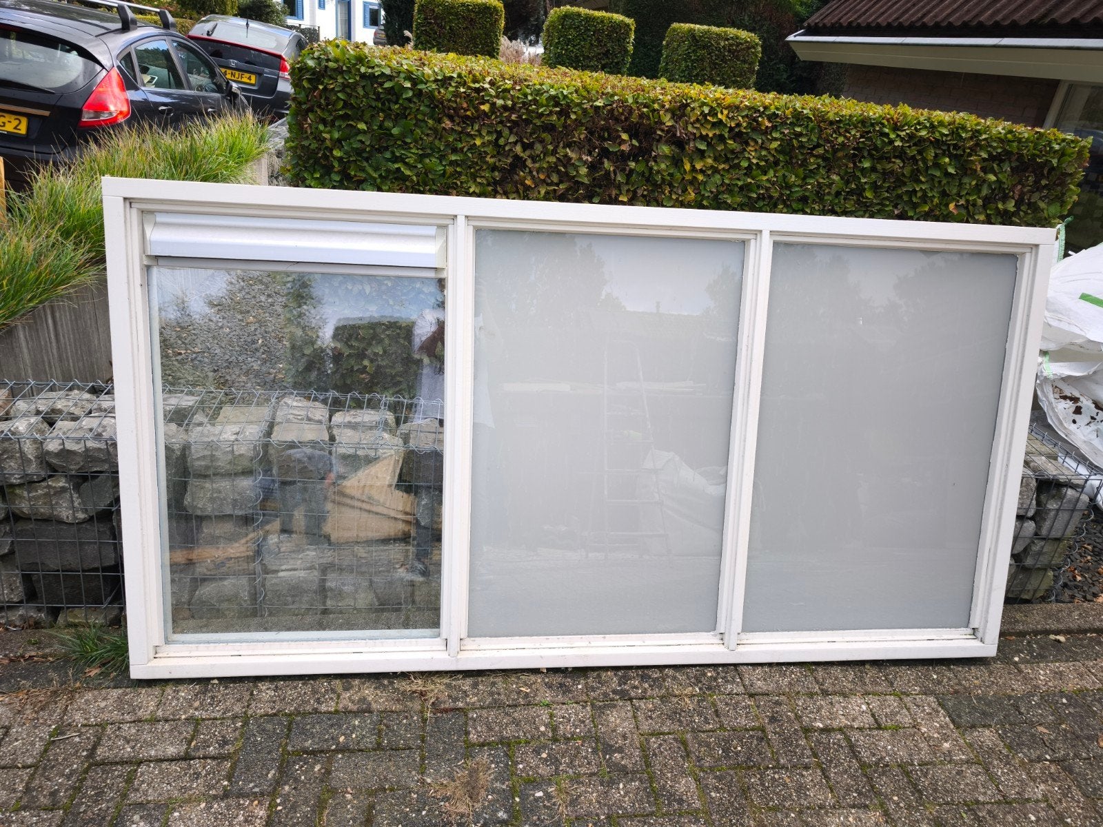 Gebruikt gevelraam met dubbelglas, Ophalen, Gevelraam of Ruit, Gebruikt, 80 tot 120 cm
