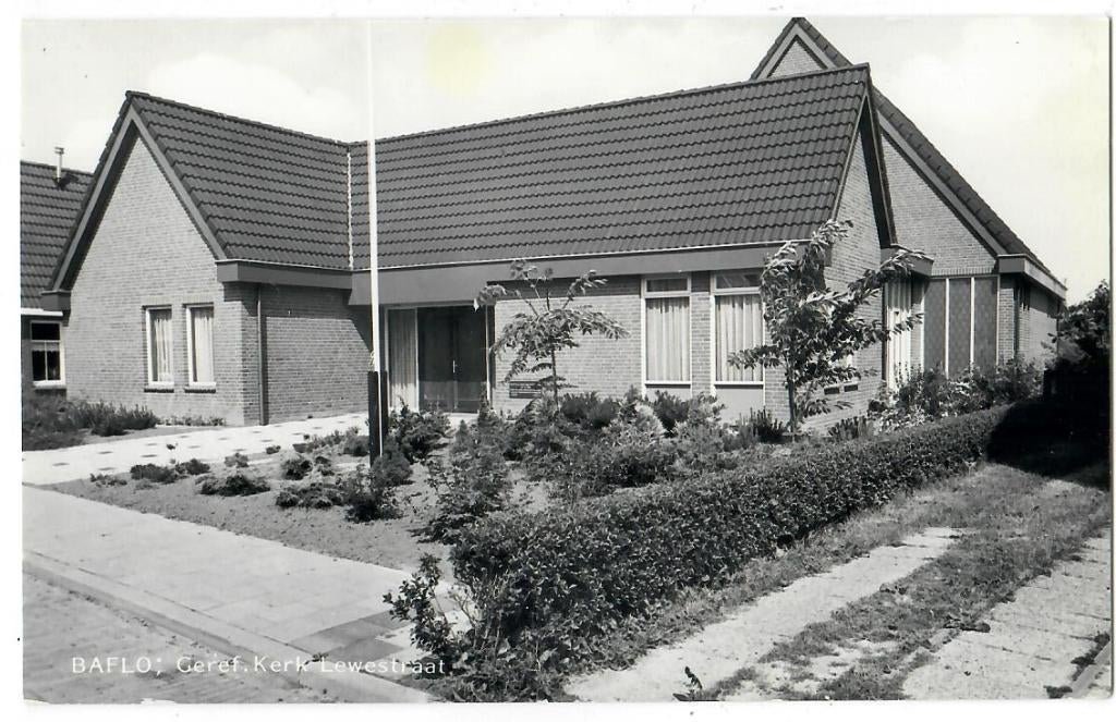 Baflo - Geref. Kerk Lewestraat, Verzenden, 1960 tot 1980, Ongelopen, Groningen