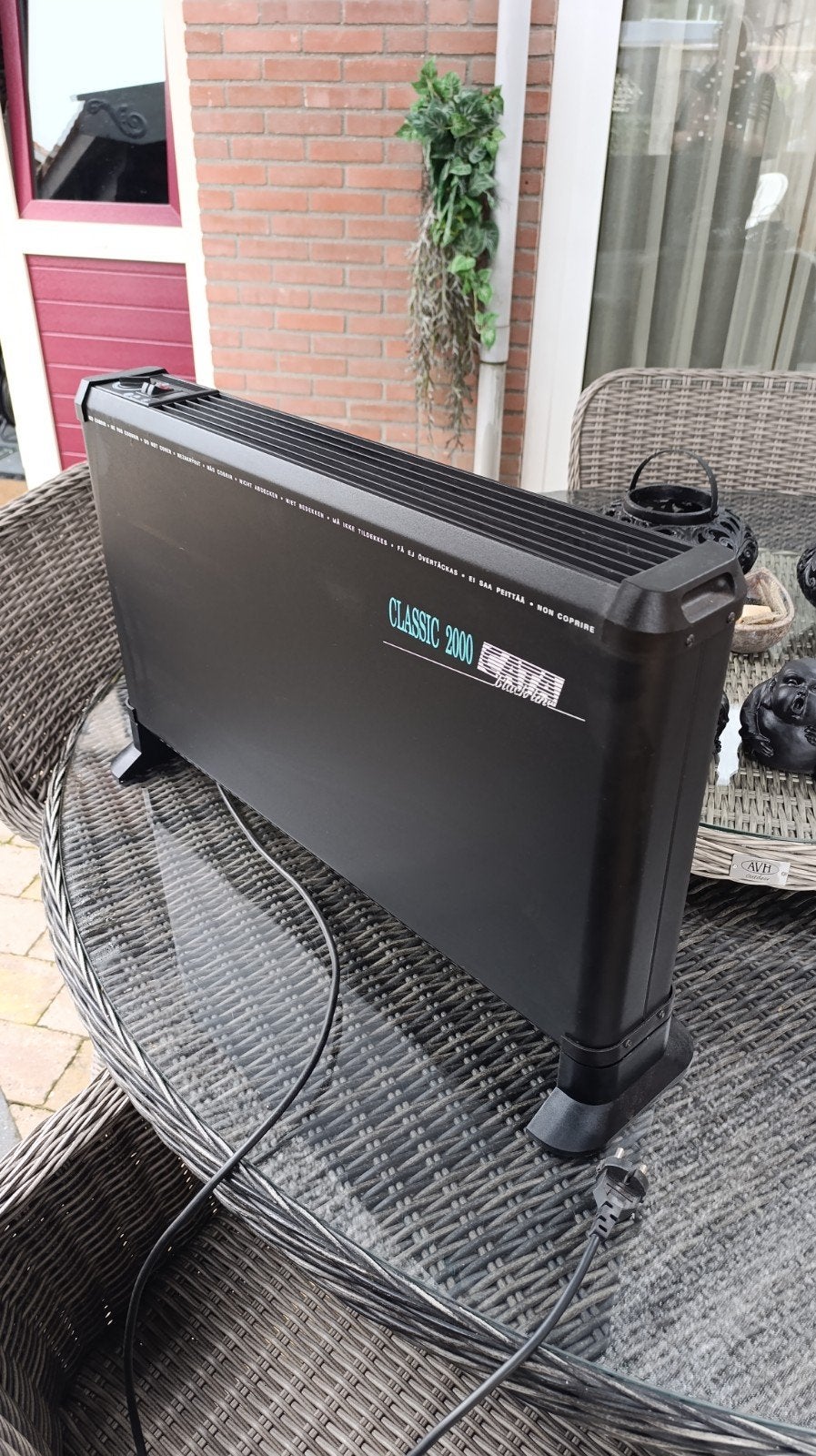 Cata Classic 2000 Blackline Kacheltje - Compacte Verwarming, Ophalen