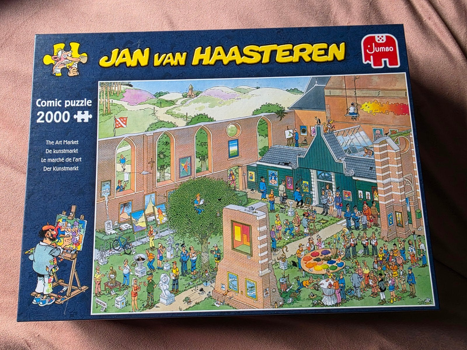 Jan van Haasteren - De Kunstmarkt 2000 stukjes, Ophalen, Meer dan 1500 stukjes, Gebruikt, Legpuzzel