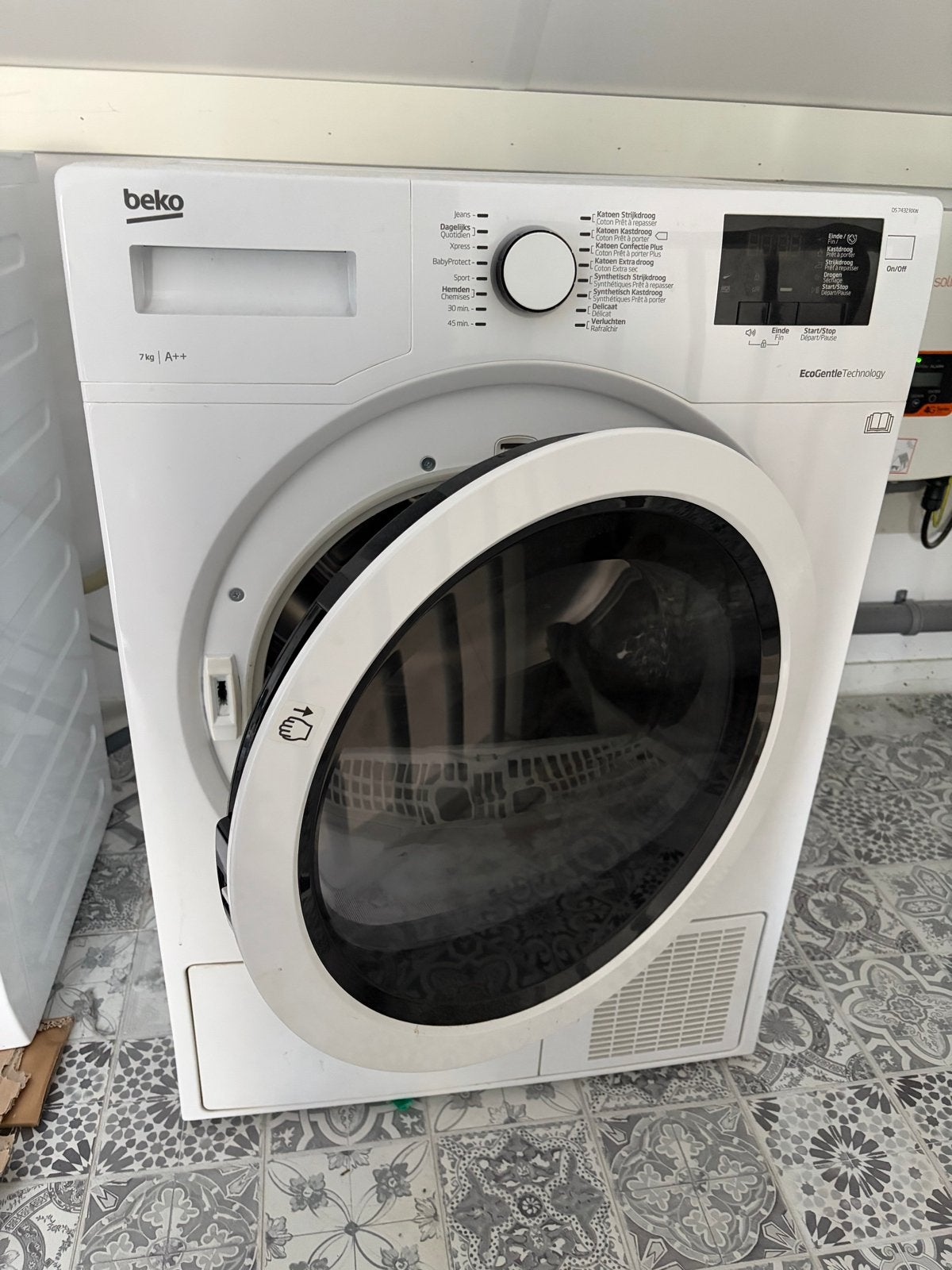 Beko Wasdroger 7kg A++ - Topstaat, weinig gebruikt, Witgoed en Apparatuur, Wasdrogers, Ophalen, 6 tot 8 kg, Zo goed als nieuw