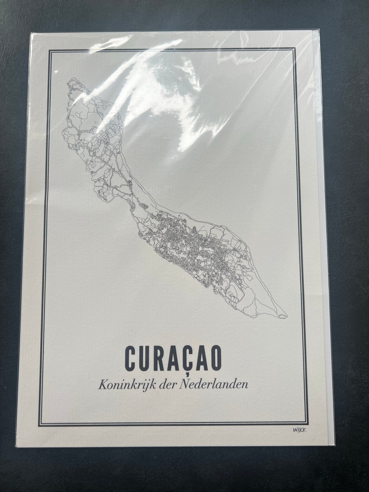 WIJCK Curaçao Print - Koninkrijk der Nederlanden, Minder dan 50 cm, Nieuw, Ophalen of Verzenden, Print