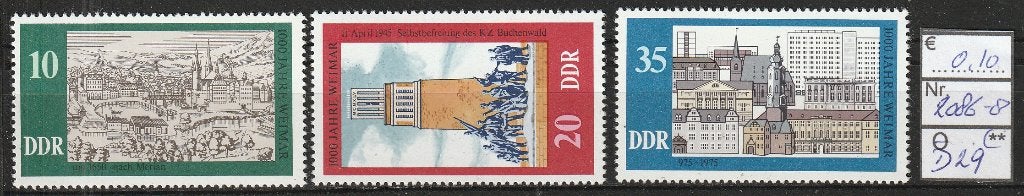 DDR Weimar Michel 2086-8 Nr.D29p, Verzenden, DDR, Postfris