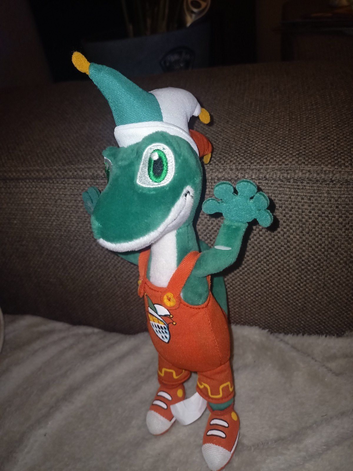 Jecko de gekko, carnavals mascotte., Overige merken, Overige typen, Ophalen of Verzenden, Zo goed als nieuw