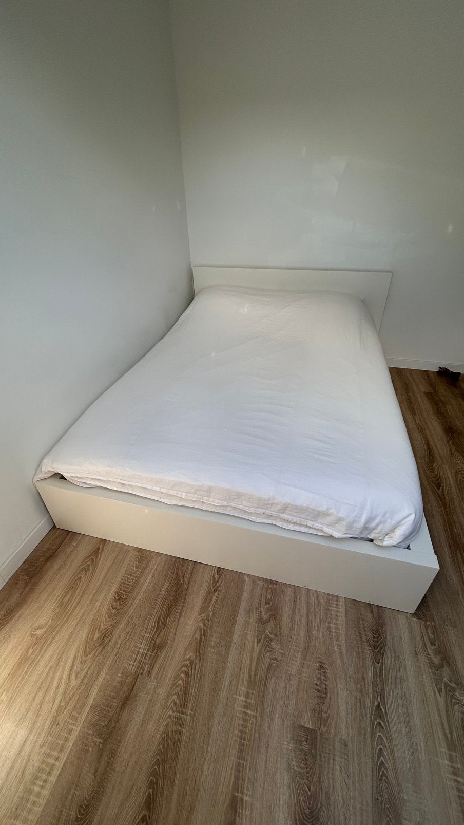 Twee persoons bed, Huis en Inrichting, Slaapkamer | Bedden, Ophalen, Tweepersoons, Zo goed als nieuw, 160 cm