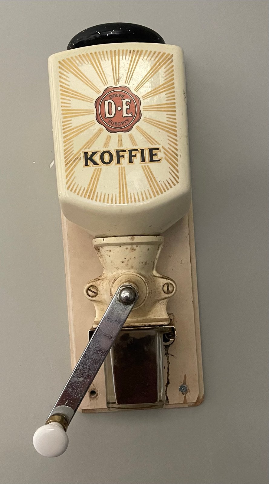 Vintage Douwe Egberts Koffiemolen - Wandmodel, Ophalen