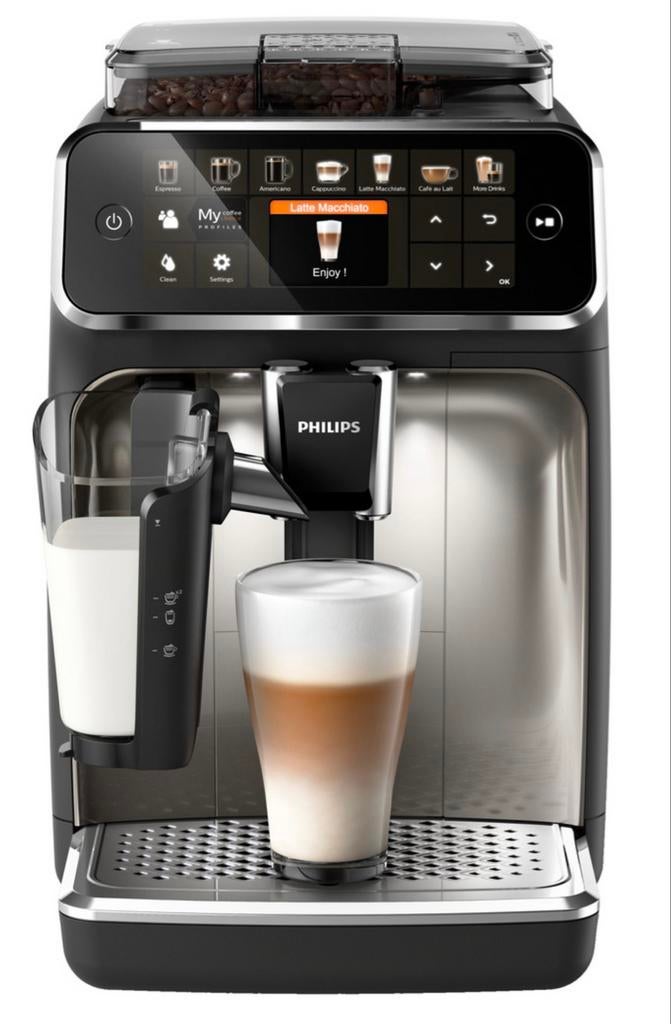Philips 5400 EP5447/90 LatteGo, Witgoed en Apparatuur, Koffiezetapparaten, Afneembaar waterreservoir, 10 kopjes of meer, Koffiemachine