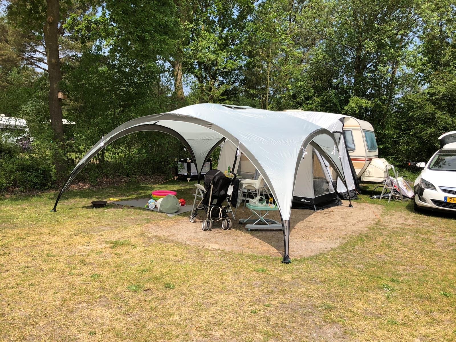 Coleman Event Shelter XL 4.5m x 4.5m met zijwanden, Ophalen, Zo goed als nieuw