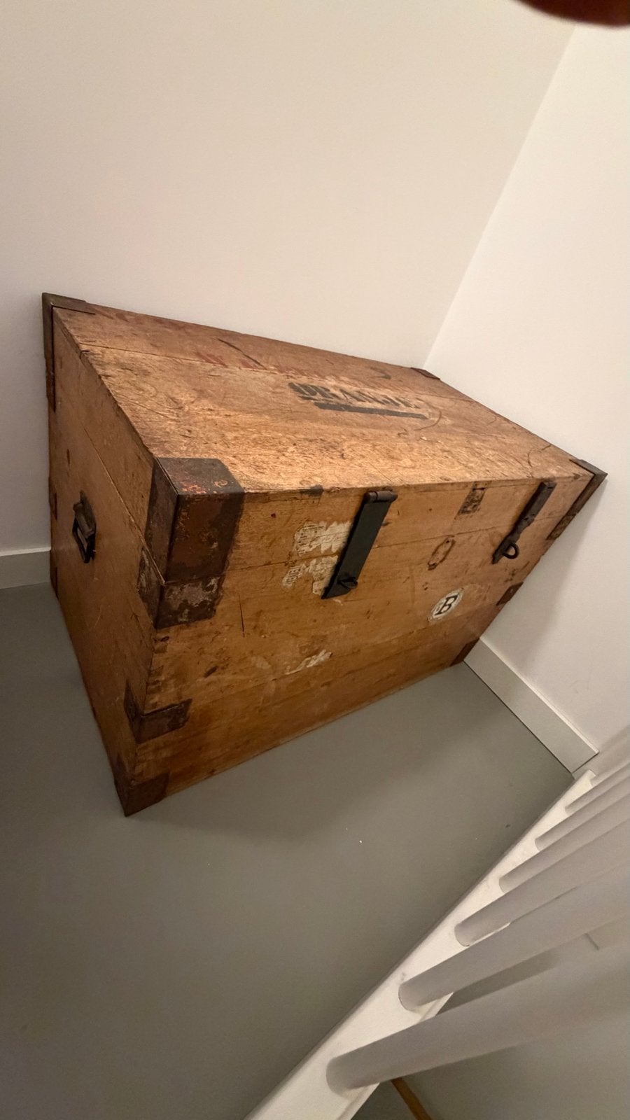 Antieke Koloniale Kamferkist / Reiskist - Uniek Stuk, Huis en Inrichting, Ophalen, 50 – 75, Gebruikt, 100 tot 150 cm