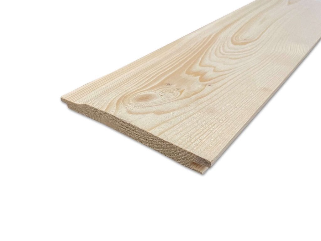 Wandbekleding | Vuren rabatdelen / V-delen - OUTLET, Minder dan 25 mm, Nieuw, Ophalen of Verzenden, Plank