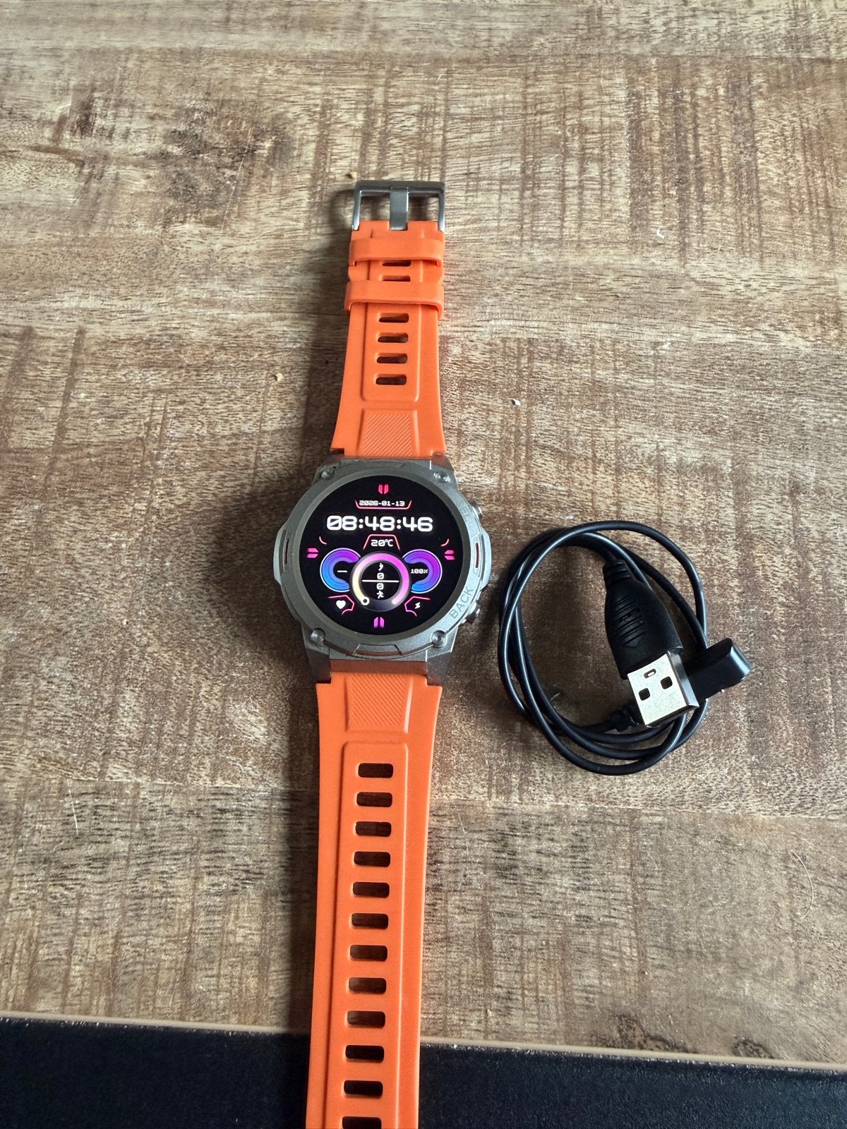 Gard pro Ultra 2+ Smartwatch - Oranje, Ophalen, Afstand, Oranje, Zo goed als nieuw