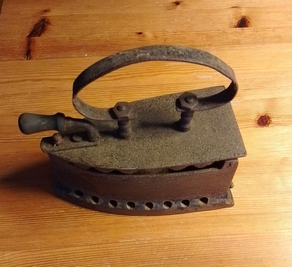 Oud Strijkijzer Koper, Ophalen of Verzenden