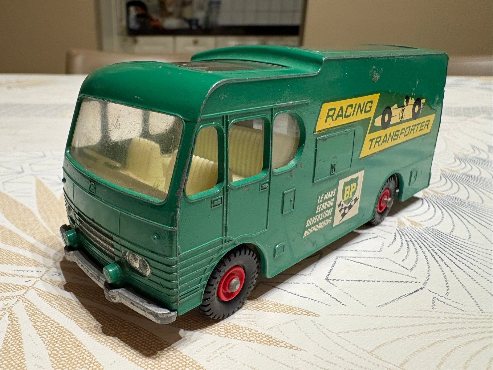 Matchbox King Size K-8 Racing Car Transporter & K-12 Foden W, Ophalen of Verzenden, Gebruikt