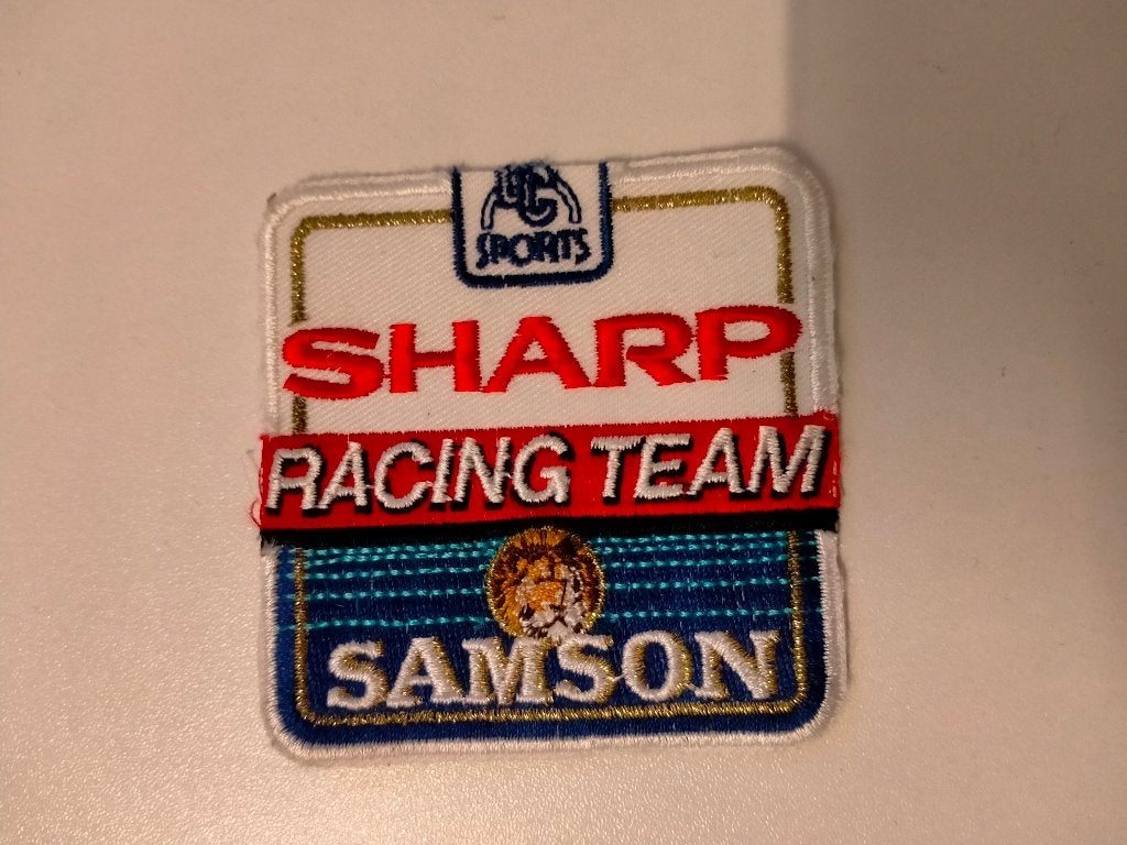 Sharp Racing Team Samson reclame motor patch embleem, Verzenden, Nieuw, Auto's