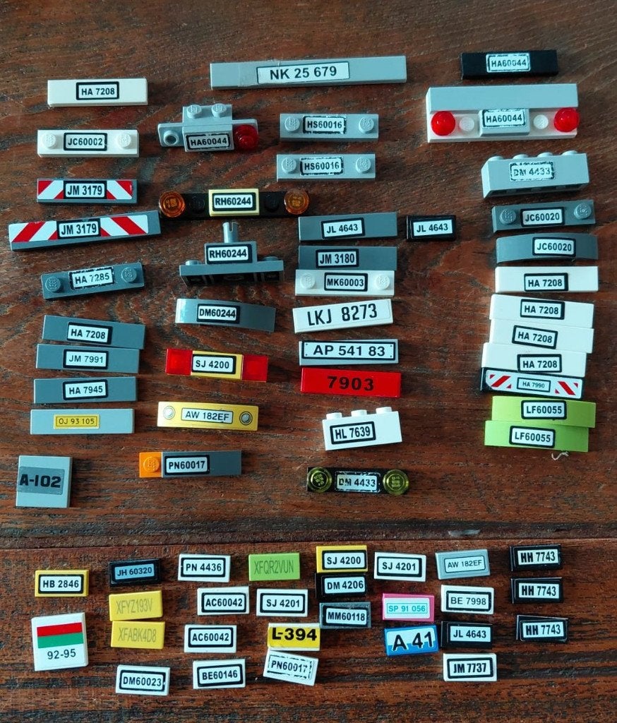 LEGO jou missende Nummerborden?, Ophalen of Verzenden, Zo goed als nieuw, Losse stenen, Lego