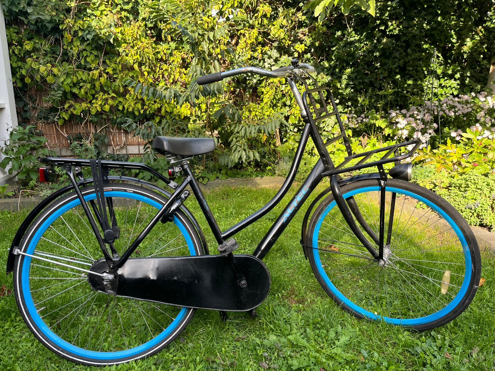 Stoere Altec Transportfiets 28 inch – Zwart/Blauw, Ophalen, Zo goed als nieuw, Terugtraprem, Versnellingen